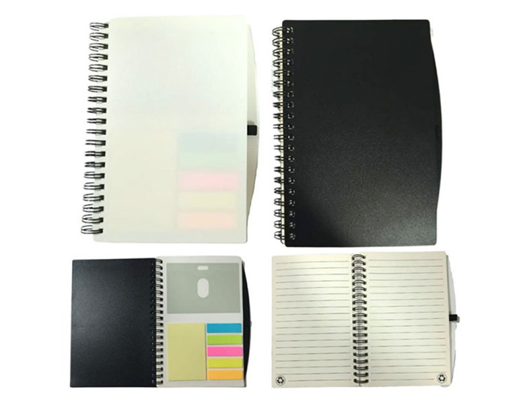 Cuaderno Anillado Tapa Rigida de PVC Mate 13 x 18
