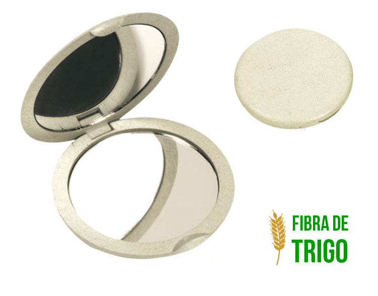 MP-CPM018 - Espejo Doble de Cartera Fibra de Trigo