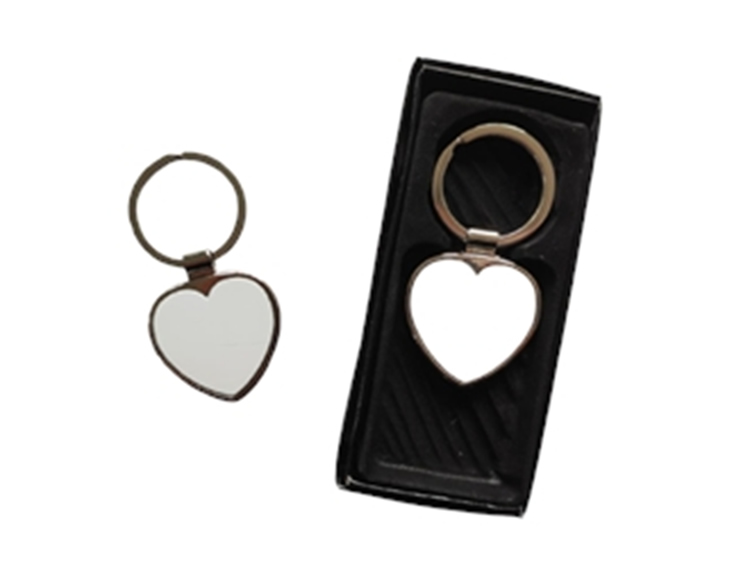 Llavero Metalico para Sublimar Corazon