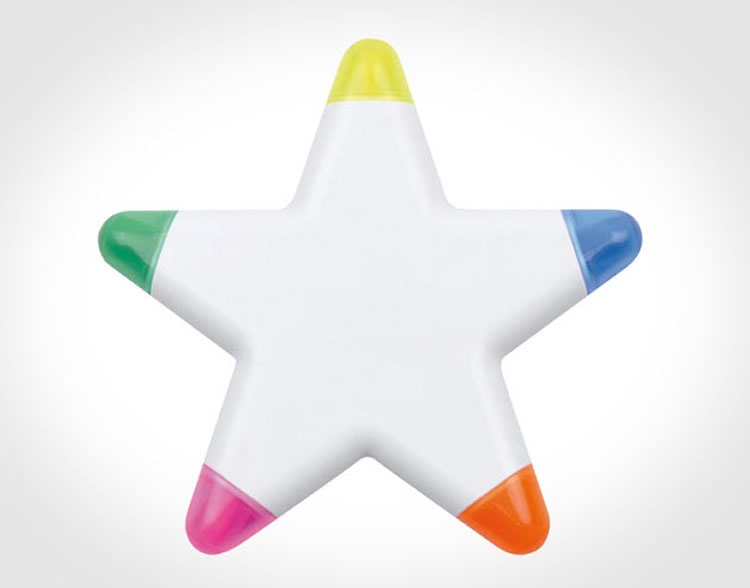 MP-ORE006 - Resaltador Estrella 5 Colores