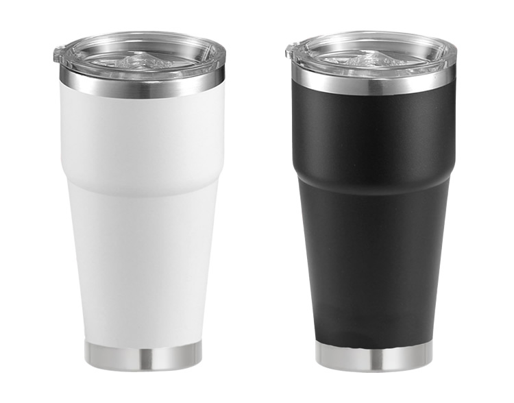 Mug Acero Inoxidable con Tapa Acrilica 600 ML