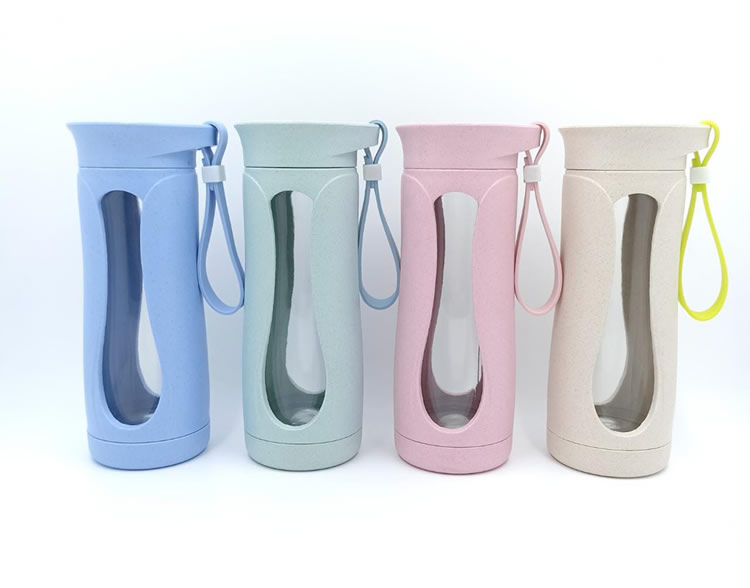 Mug Ecologico Fibra de Trigo Interior de Vidrio 350 ML