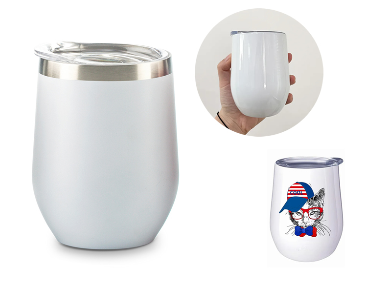 Mug Metalico Acero Inoxidable 350 ML para Sublimar