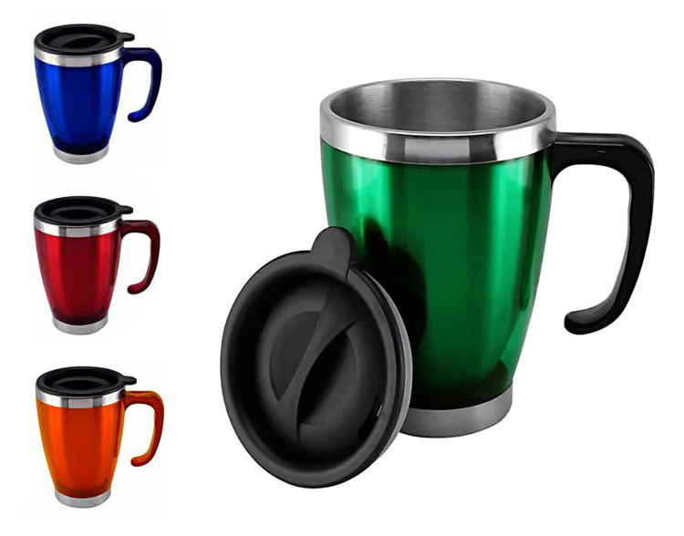Mug Metalico Taza Conica 450 ML