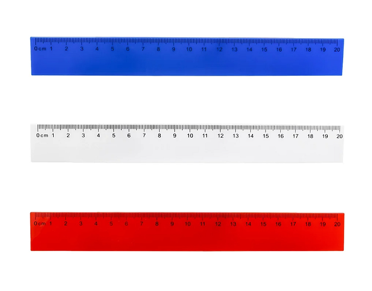 Regla Plastico 20 cm.