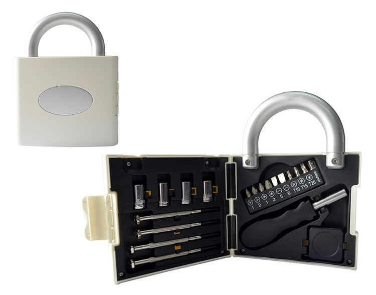 Set de Herramientas en Forma de Candado X 20 Piezas