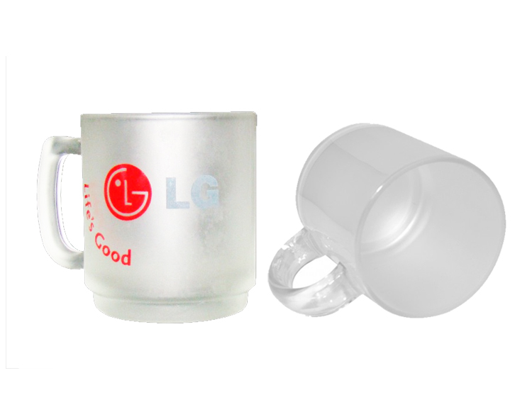TAZA VIDRIO PAVONADA