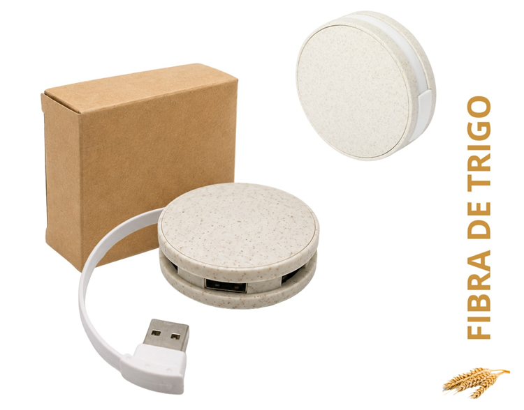 HUB Multipuerto Ecologico 4 Entradas USB