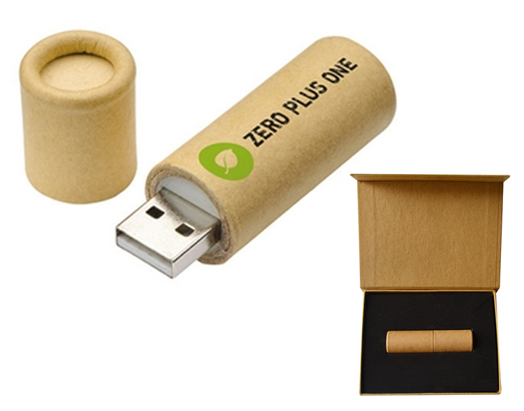 USB DE 8GB ECOL�GICO CIL�NDRICO